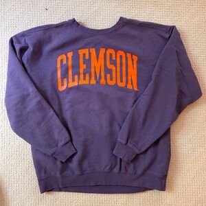 Clemson Purple Crewneck Sweatshirt